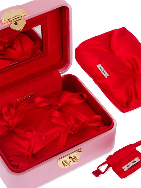 miu miu satin jewelry box|miu michael jewelry.